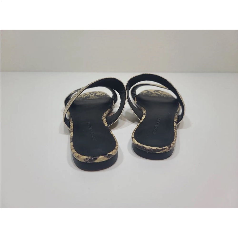 Rebecca Minkoff Marciann Slide Flat Sandal Zippered Leather Size 8.5 M W… - Picture 5 of 7